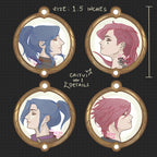 ✦ Caitvi (Caitlyn x Vi) Version 1 Acrylic Phone Charm Set