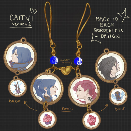 ✦ [PREORDER] Caitvi (Caitlyn x Vi) Version 2 Acrylic Phone Charm
