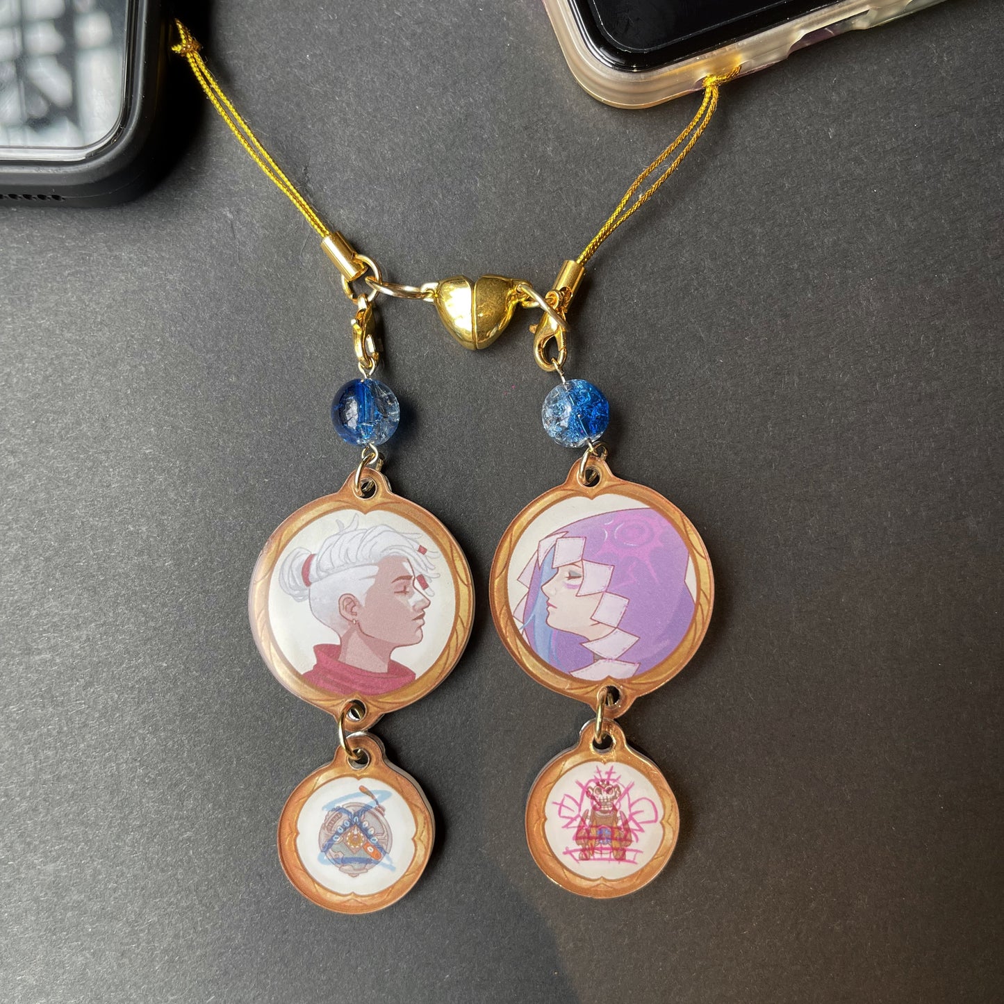 ✦ [PREORDER] Timebomb (Jinx x Ekko) Acrylic Phone Charm