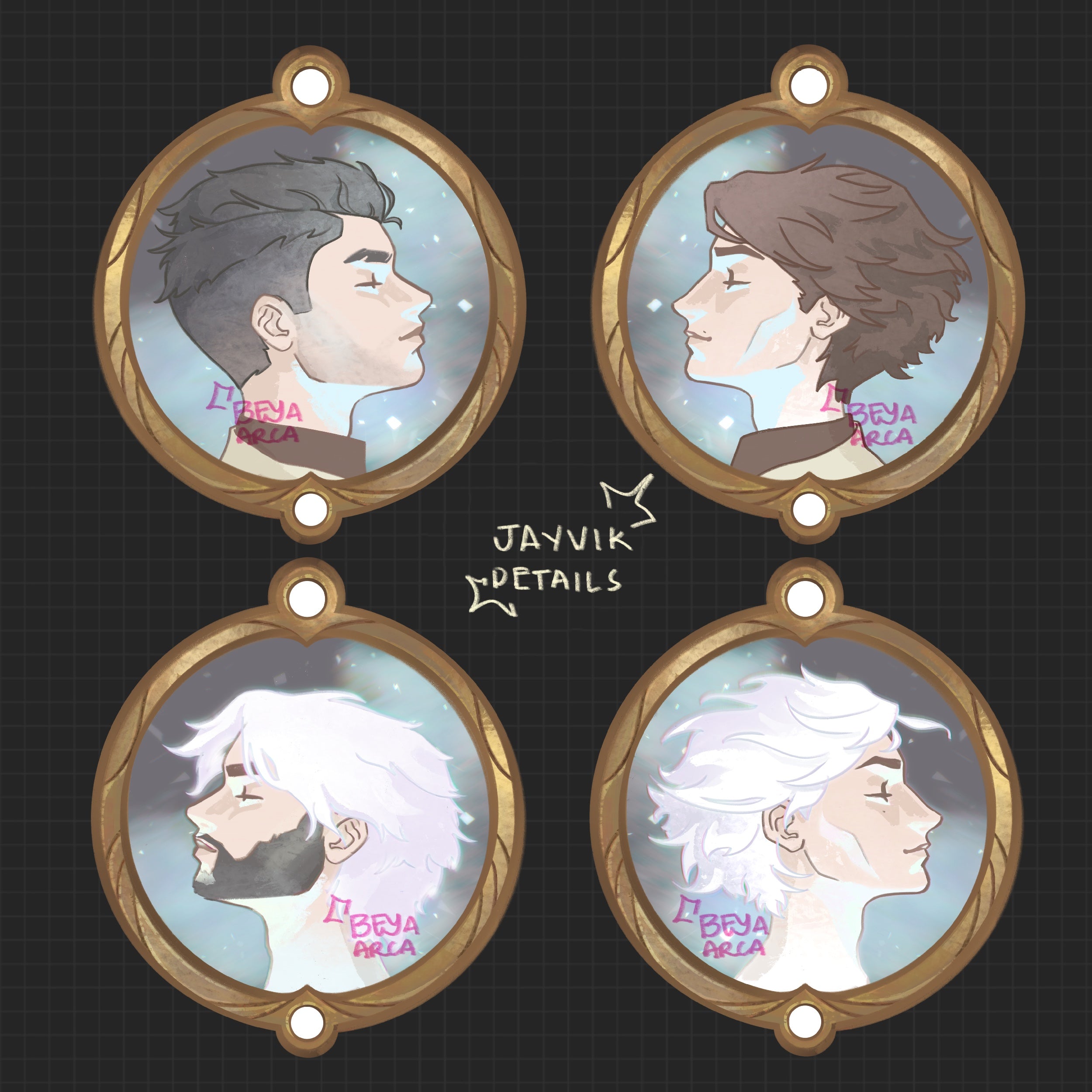 ✦ Jayvik (Jayce x Viktor) Acrylic Phone Charm Set