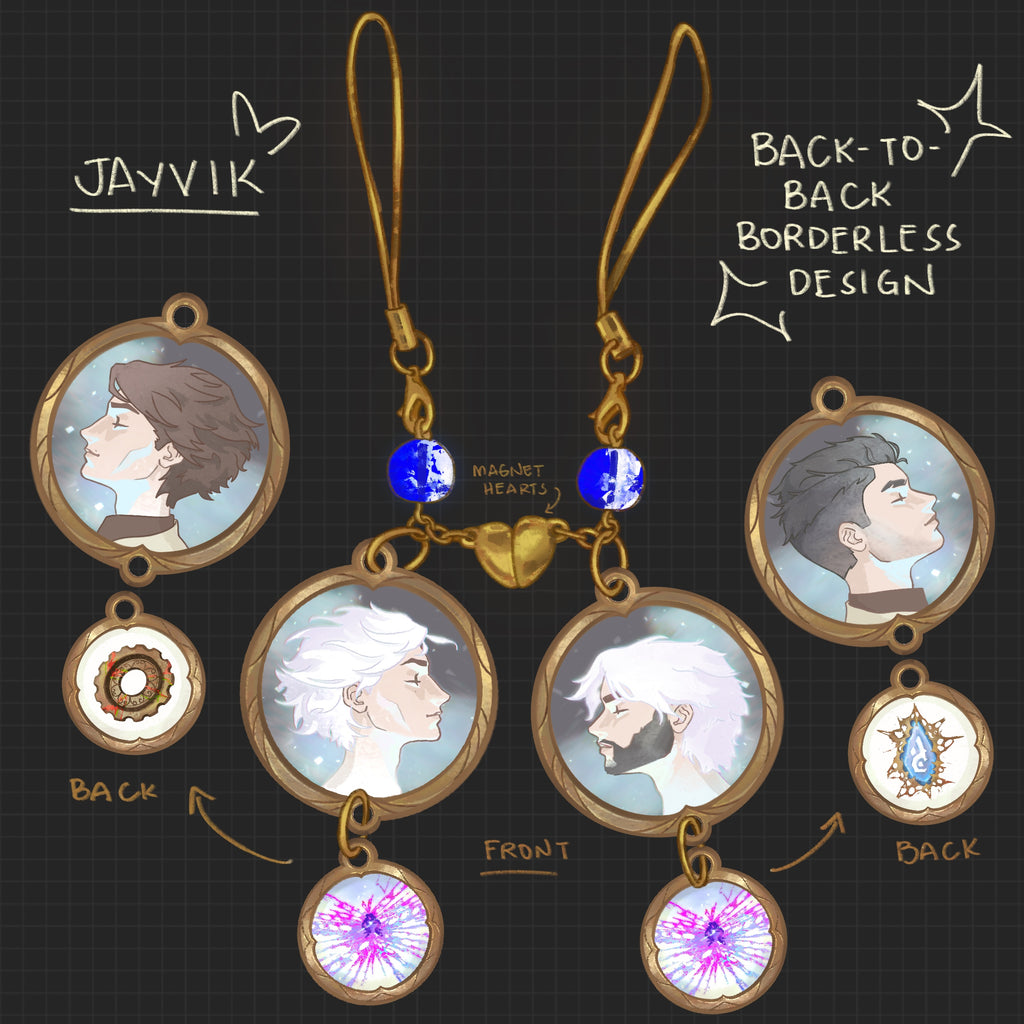 ✦ Jayvik (Jayce x Viktor) Acrylic Phone Charm Set