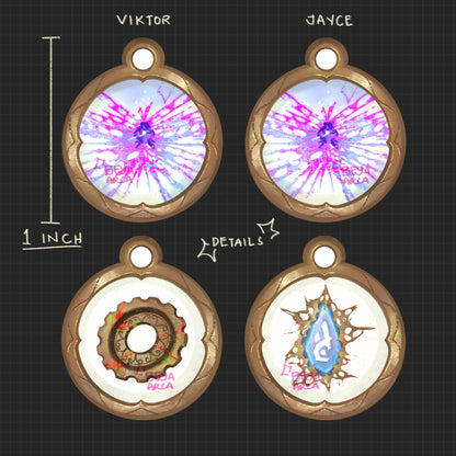 ✦ [PREORDER] Jayvik (Jayce x Viktor) Acrylic Phone Charm
