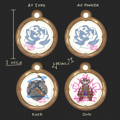 ✦ [PREORDER] Timebomb (Jinx x Ekko) Acrylic Phone Charm