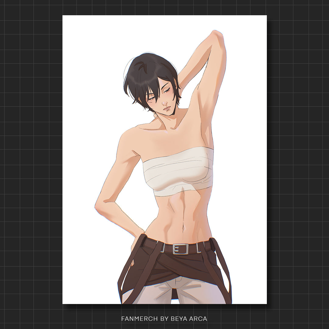 ✦ Abs Mikasa Art Print | Attack on Titan