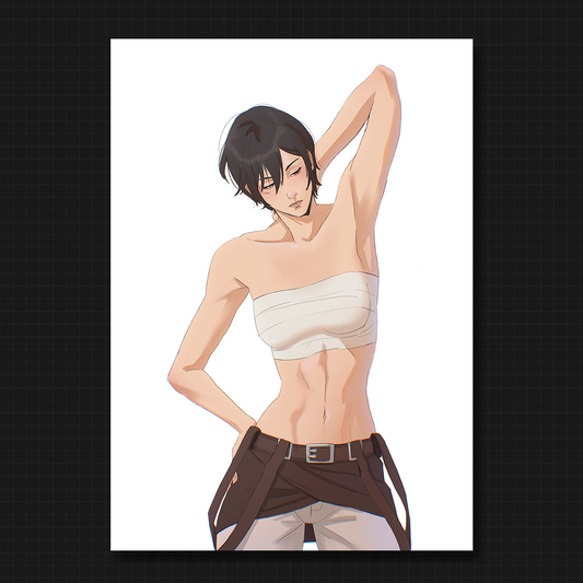 ✦ Abs Mikasa Art Print | Attack on Titan