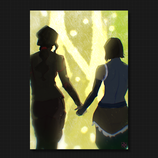 ✦ Korrasami Art Print | Legend of Korra