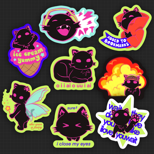 ✦ OC: Ning (memes) Vinyl Stickers