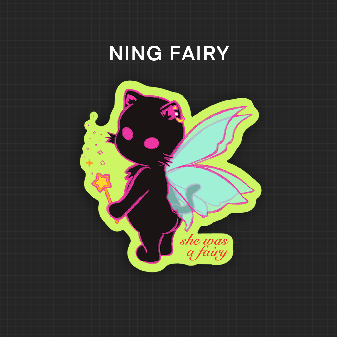 ✦ OC: Ning (memes) Vinyl Stickers