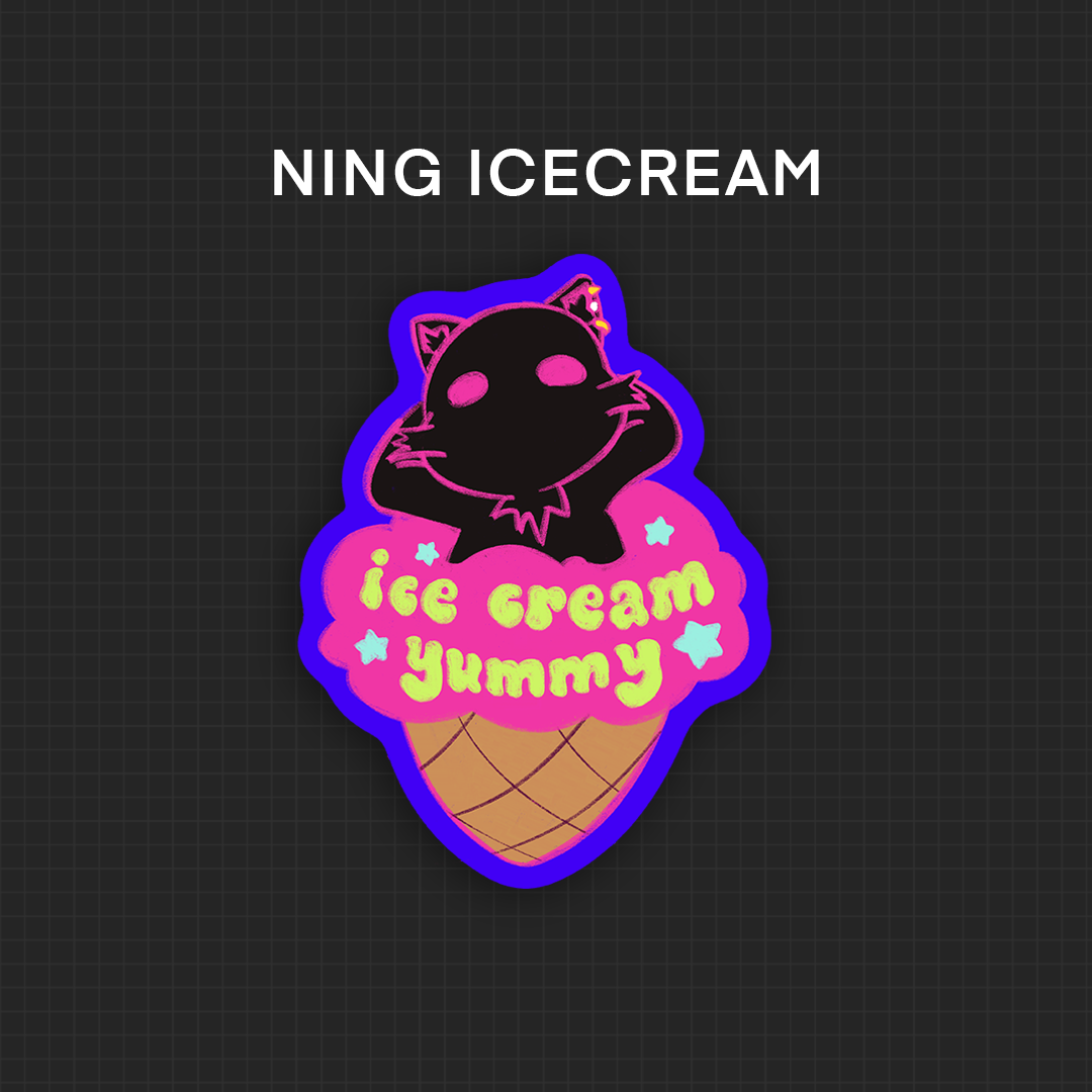 ✦ OC: Ning (memes) Vinyl Stickers