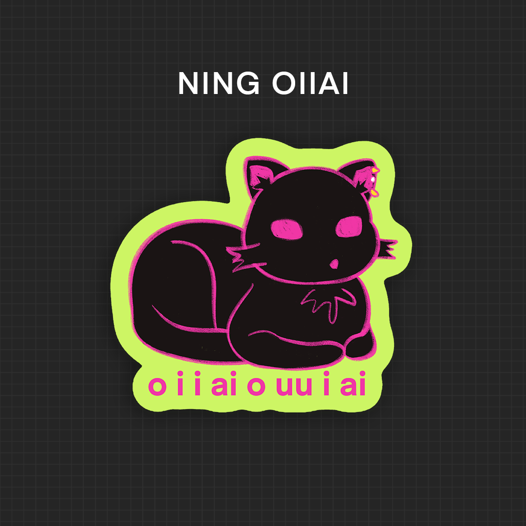 ✦ OC: Ning (memes) Vinyl Stickers