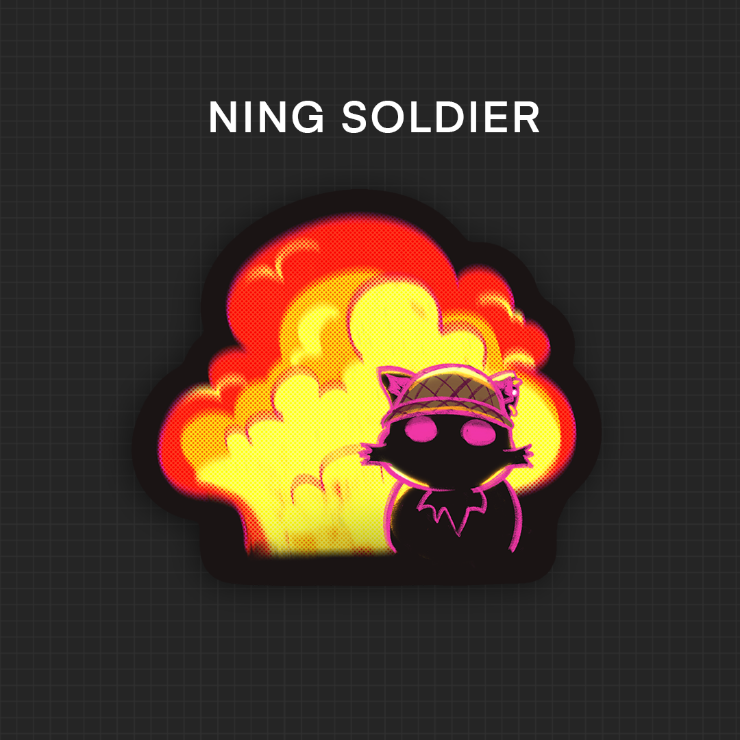 ✦ OC: Ning (memes) Vinyl Stickers