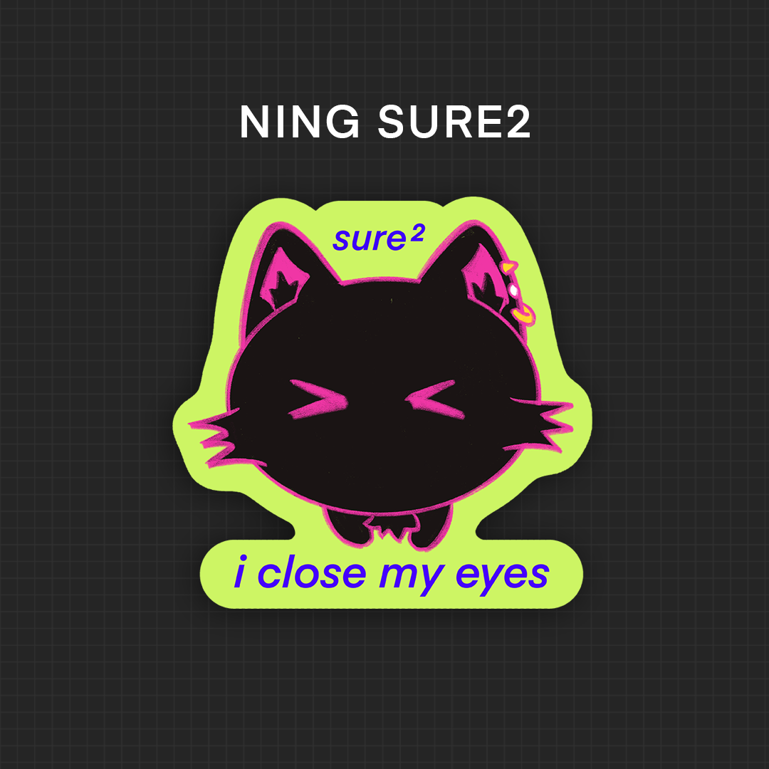 ✦ OC: Ning (memes) Vinyl Stickers