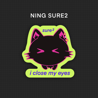 ✦ OC: Ning (memes) Vinyl Stickers