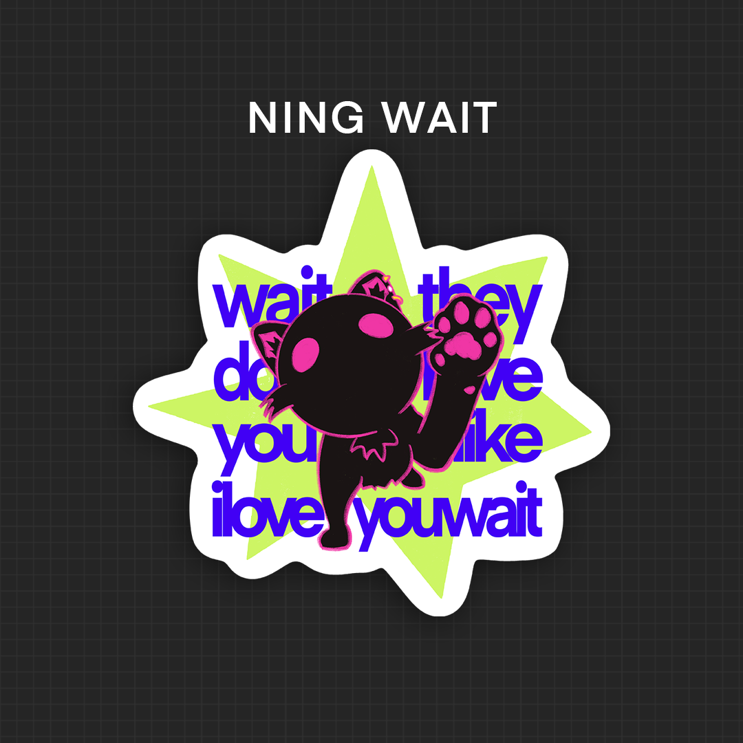✦ OC: Ning (memes) Vinyl Stickers