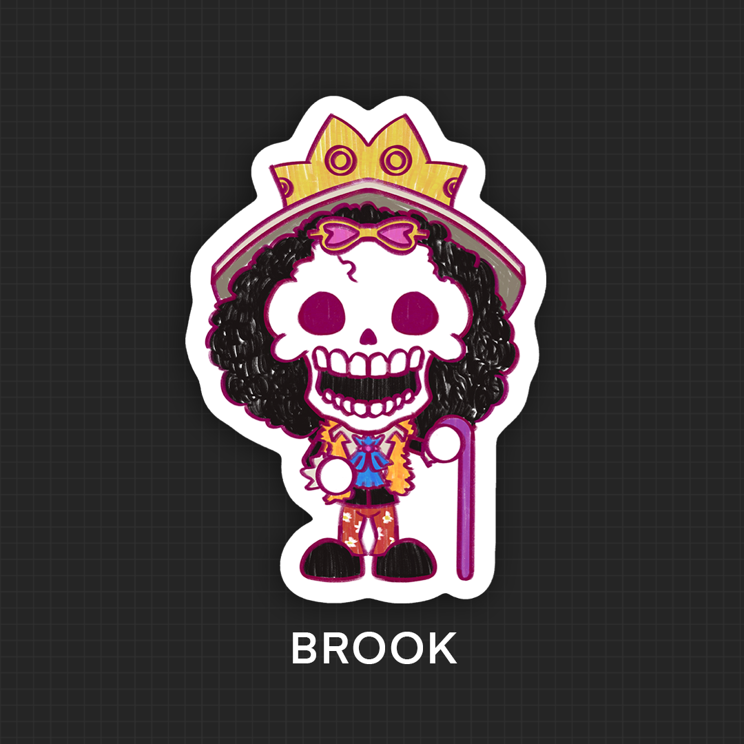✦ One Piece Crew Vinyl Stickers