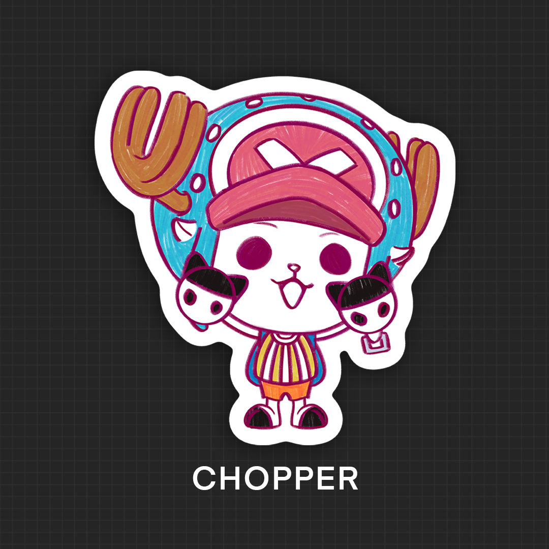 ✦ One Piece Crew Vinyl Stickers