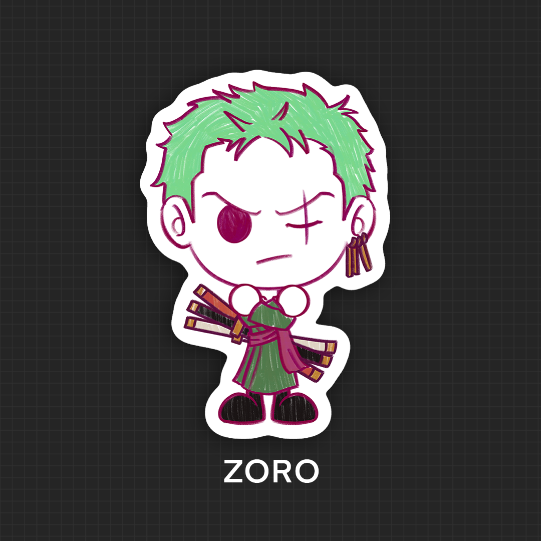 ✦ One Piece Crew Vinyl Stickers