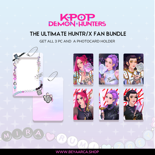 ✦ KPOP Demon Hunters Photocards and PC Holder Bundle